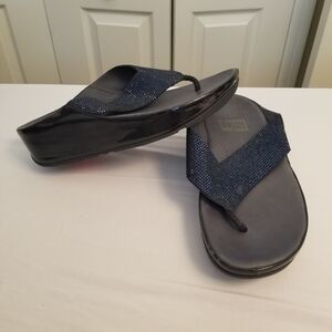 Fitflop Black and Blue Sandals